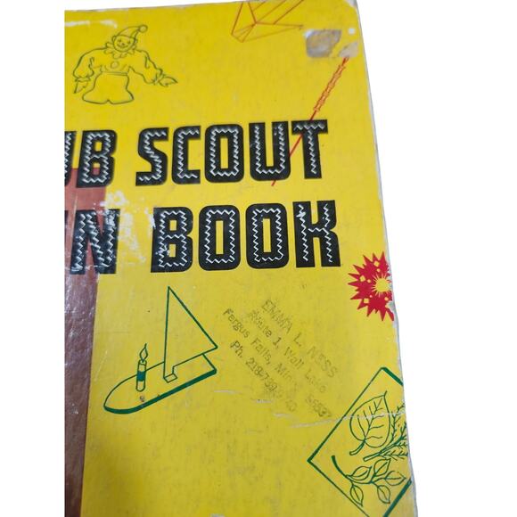 Vintage 1959 Cub Scout Fun Book Hardcover Boy Scouts Of America BSA Americana - Picture 2 of 8